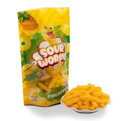 FirstChoiceCandy Gummy Worms, Sweet and Sour, Multi Flavors, 4 oz ( Pack Of 6 )