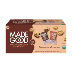 MadeGood Soft Baked Cookie Bites Variety Pack 0.85 oz. 32 pk