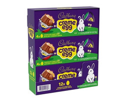 3-Pack Cadbury CREME EGG 4-1.2 OZ (12) exp 07/2026