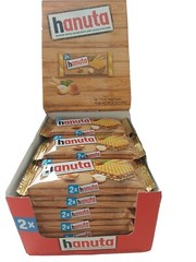 Ferrero HANUTA WAFER WITH HAZELNUT & COCOA (Box 18 packs-1.5oz) from USA Seller