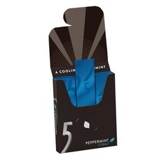 5 GUM Peppermint Cobalt Sugar Free Chewing Gum, 15 Pieces (10 Pack)