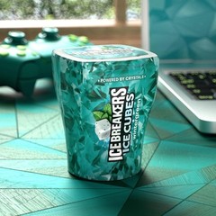 ICE BREAKERS Ice Cubes Wintergreen Sugar Free Chewing Gum 6 Count, 40 Pieces