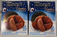 Lot of 2 Terry’s Chocolate Snowball Milk Chocolate 5.11 oz