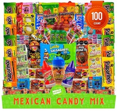 Mexican Candy Mix Assortment, Dulces Mexicanos, Includes Vero Mango, Salsaghetti