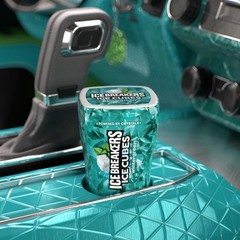 ICE BREAKERS Ice Cubes Wintergreen Sugar Free Chewing Gum 6 Count, 40 Pieces