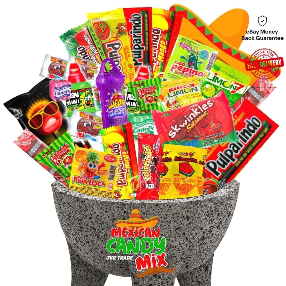 Fiesta-Ready 1 Pound Assorted Mexican Candies – Spicy, Sweet, Sour, for Sharing