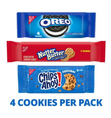 Nabisco Cookie Variety Pack, OREO, Nutter Butter, CHIPS AHOY!, 10 Snack Packs (4