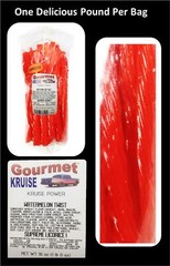 Watermelon Licorice Twist 3-1lb Bags (3 Pack) (NET WT 48 OZ) Gourmet Kruise®