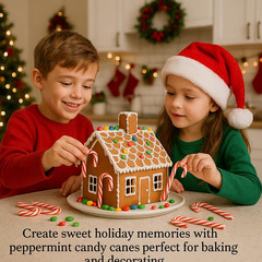 Mini Candy Cane Peppermint 100 Pack Individually Wrapped – Classic Red & White H
