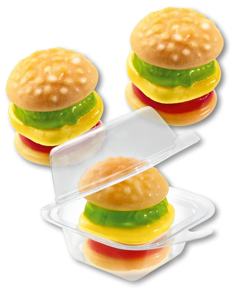 Party Burger Trolls Mini Soft Gummies Juices Fruit Jellies Candies 170g (5.99oz)