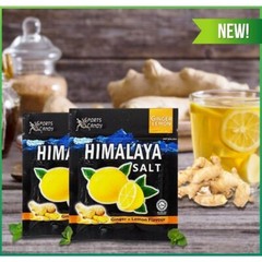1 X Box 12 Packs Himalaya Salt Sport Candy Ginger Lemon Flavour Throat Soothing