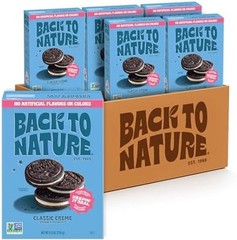 Back to Nature Classic Creme Sandwich Cookies – Plant-Based Cookies Made With…