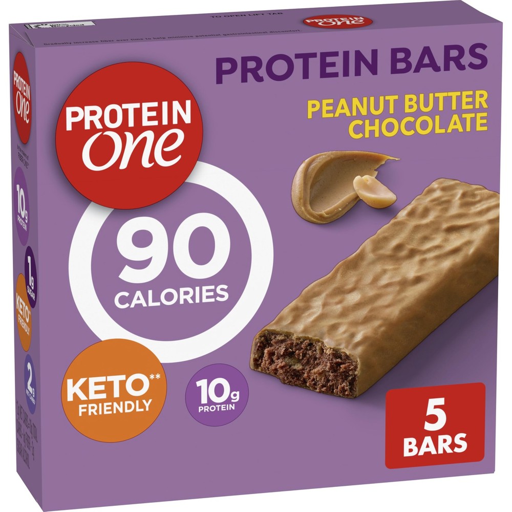 Protein One Peanut Butter Chocolate Bars, GLP-1 5 Count (Pack of 1)