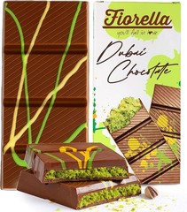 2 NEW Fiorella Dubai Chocolate Bar Pistachio Premium Dubai Milk Chocolate 7.05