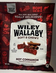 Wiley Wallaby Hot Cinnamon Licorice, Vegan, Fat Free, Kosher, Fast Shipping