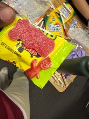 rare big sour patch kid found in a snack size sour patch kid bag