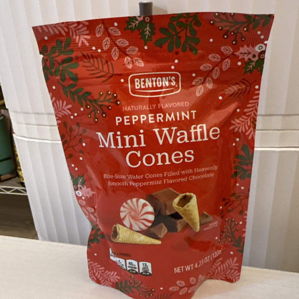 Benton’s Mini Waffle Cones Hazelnut & Peppermint 4.23oz 120g