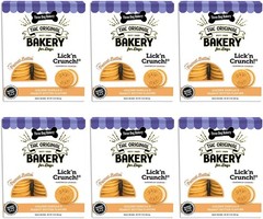 Three Dog Bakery Lick’n Crunch Sandwich Cookies Premium Dog Treats with No Artif