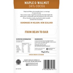 Hogarth 34% White Chocolate Bar with Maple & Walnut from New Zealand