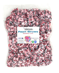 Strawberry Flavored Fruit Chews, 2 Pounds Bulk