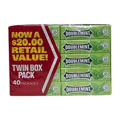 Wrigley’s DoubleMint Gum, 5 Stick Each Pack, 40 Packs Exp:11/2026 Free Shipping