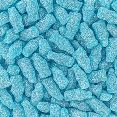 Bayside Candy Sour Blue Raspberry Soda Bottles – Tangy Blue Gummy