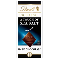 Lindt EXCELLENCE Sea Salt Dark Chocolate 1 Count (3.5 Ounce) (Pack of 1)