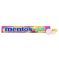 Mentos Chewy Mint Candy Roll, Fruit Mint Candies, 14 Pieces Per Roll, 15 Coun…