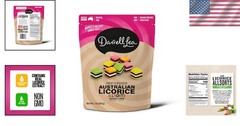 Gourmet Soft Australian Licorice Allsorts – 7oz Non-GMO Plant-Based Delight