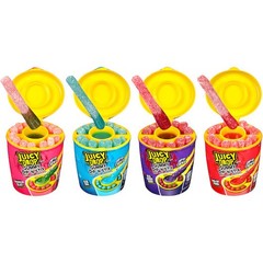 Juicy Drop Gummy Dip N Stix Cup, 3.4 Ounce, 8 Per Box, 16 Per Case