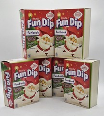 LOT OF 6 Lik-m-aid Fun Dip Christmas Funbook 48 Pouches Exp 01/21/2027