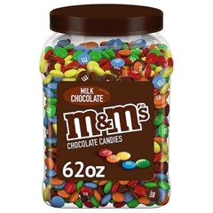 M&M’s Milk Chocolate Candy 62 oz Jar Sweets Bulk Assorted Candies Party Gift USA