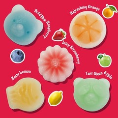 Spring sale GummyGlow Wax Candy 12oz Assorted Shapes, 5 Fruit Flavors, ASMR