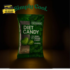 Peppermint Diet Candy 1.7Oz – Mint Sugar Free Hard Candy Individually Wrapped, Z