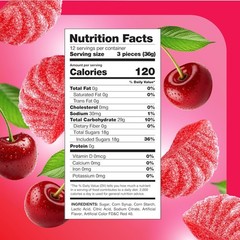 Cherry Slices, Fruit Slices Jelly Candy – 2 Lb Pack | Gelatin Free Chewy Candy