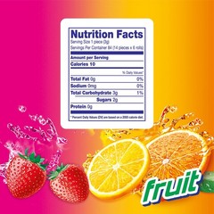 Mentos Fruit Chewy Mint Candy 1.32 Ounce, 14 Count (Pack of 12), Orange