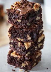 Brownie Sample Box – Fresh Baked Fudge Walnut Brownies -Regular & Dark Chocolate
