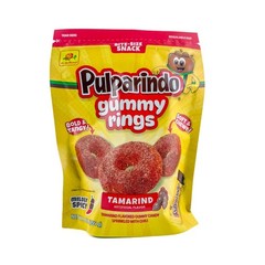 Pulparindo Gummy Rings Sprinkled With Chili 9oz De La Rosa Mexican Candy Gomitas