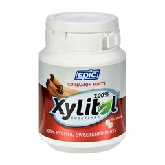 Epic Dental Sweetened Breath Mints Cinnamon Flavor with 100% Xylitol 180 Count