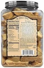 La Dolce Vita Classic Italian Biscotti Almond, 40 Ounce Assorted Sizes