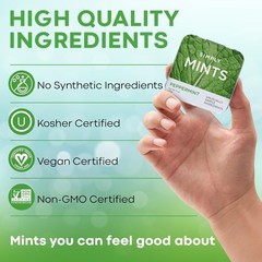180 Peppermint Mints in Durable Tins – Aspartame-Free Freshness