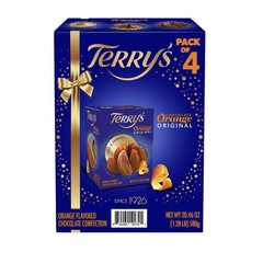 Terry’s MILK CHOCOLATE ORANGE 4-PACK 5.11 OZ Made in France w/Real Orange Oil!🍊