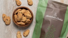 Honolulu Cookie Co. Mini Bites Chocolate Chip Macadamia Shortbread 16oz Bag x2
