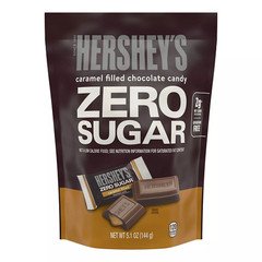 Hershey’s Zero Sugar Caramel Filled Chocolate Candy Aspartame Free