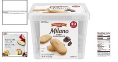 20-Pack Milano Dark Chocolate Cookies – Kosher & Irresistibly Delicious