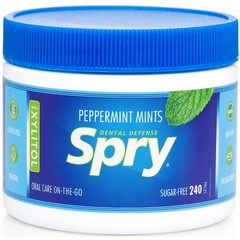 Spry Xylitol Peppermint Sugar Free Candy – 240 Count (Pack of 1), No Color