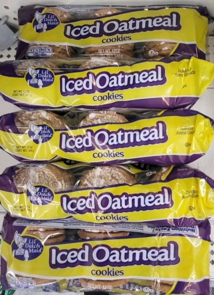 5 Pack Lil’ Dutch Maid Iced Oatmeal Cookies Pack of 5