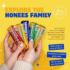 Honey Filled Cough Drops, Milk & Honey- Natural Cough Drops- Sore Throat Reli…