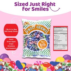 Albert’s Chews Fruit Assorted Bag, 240 Piece, 21.2 Ounce