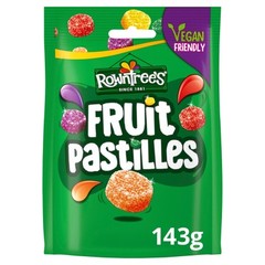 Rowntrees Fruit Pastilles Gummy Candy Lime Orange British Sweets 143g